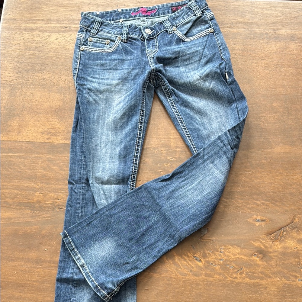 Rock & Roll Cowgirl Blue Boot Cut Jeans